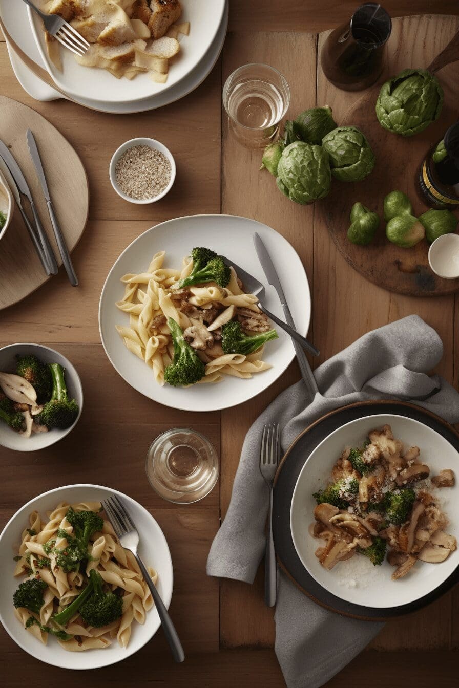creamy chicken broccoli pasta