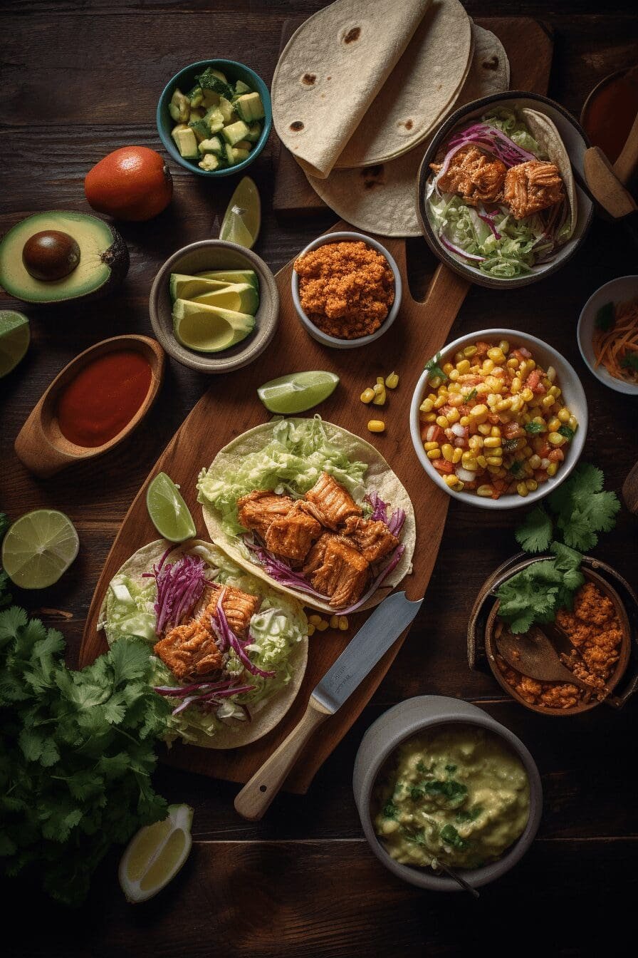 crispy bbq salmon tacos