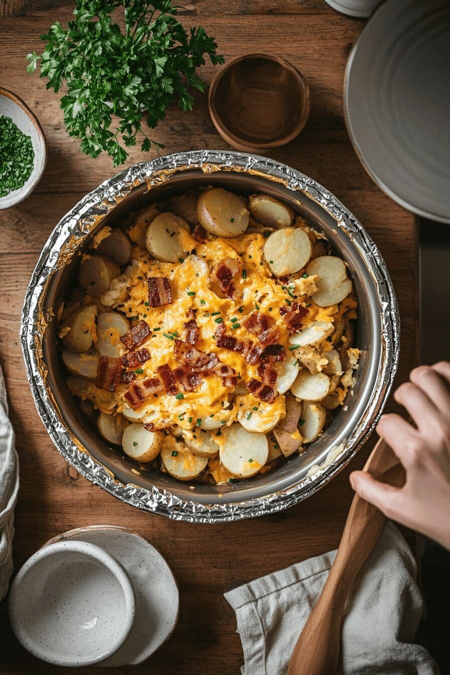 crock pot bacon ranch potatoes