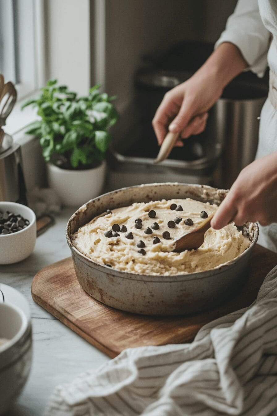 double chocolate banana layer cake
