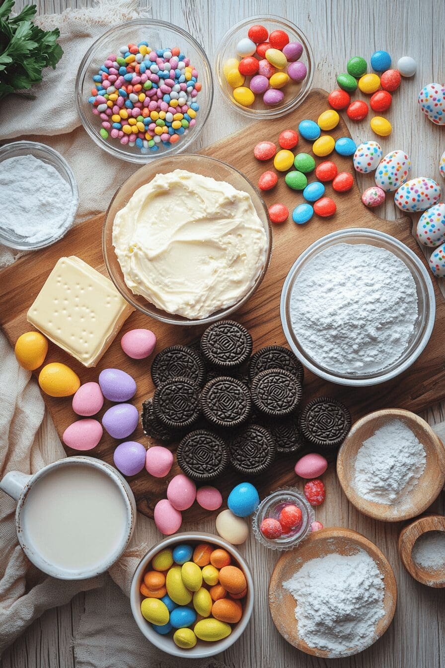 easter oreo cookie casserole