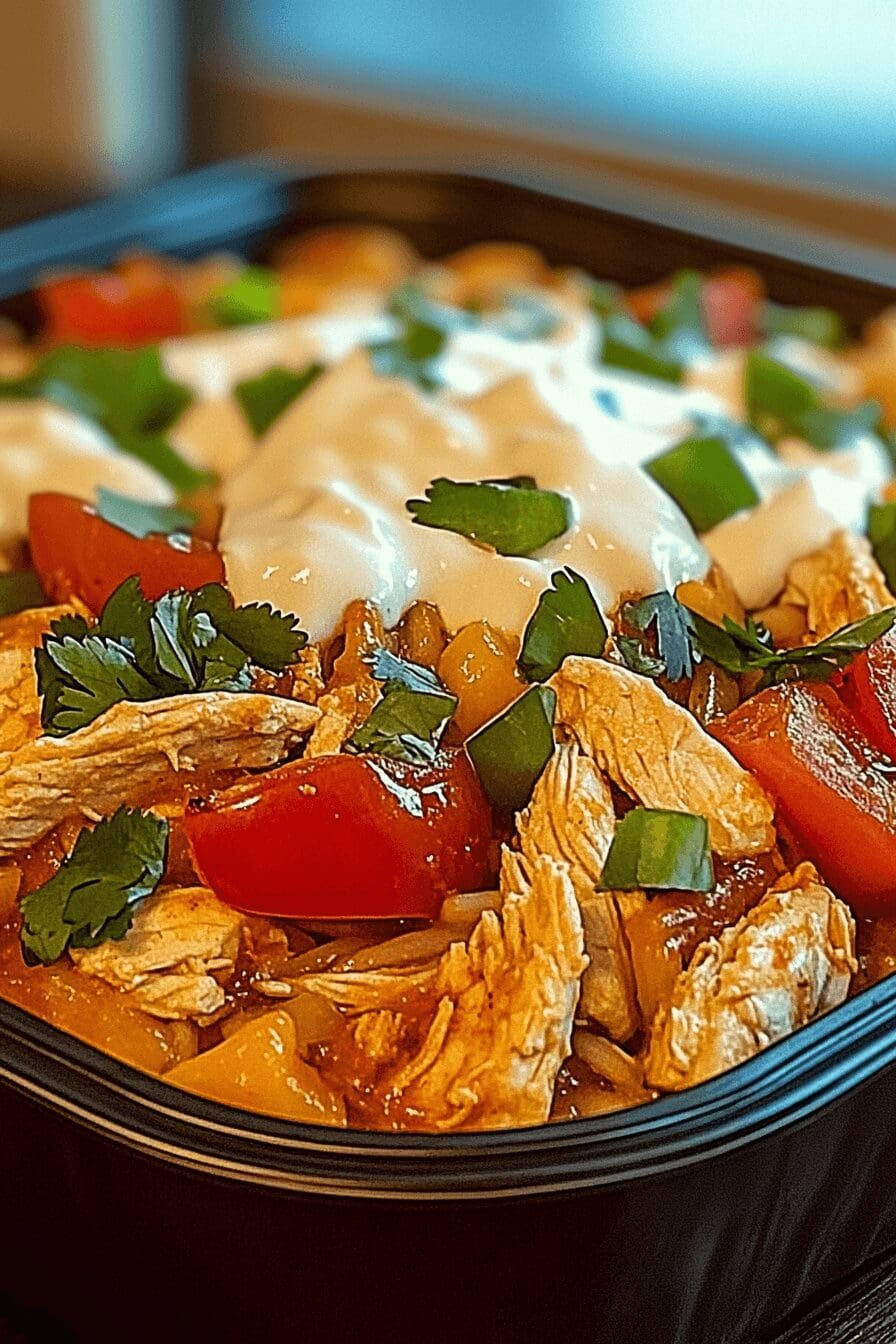 fajita chicken casserole