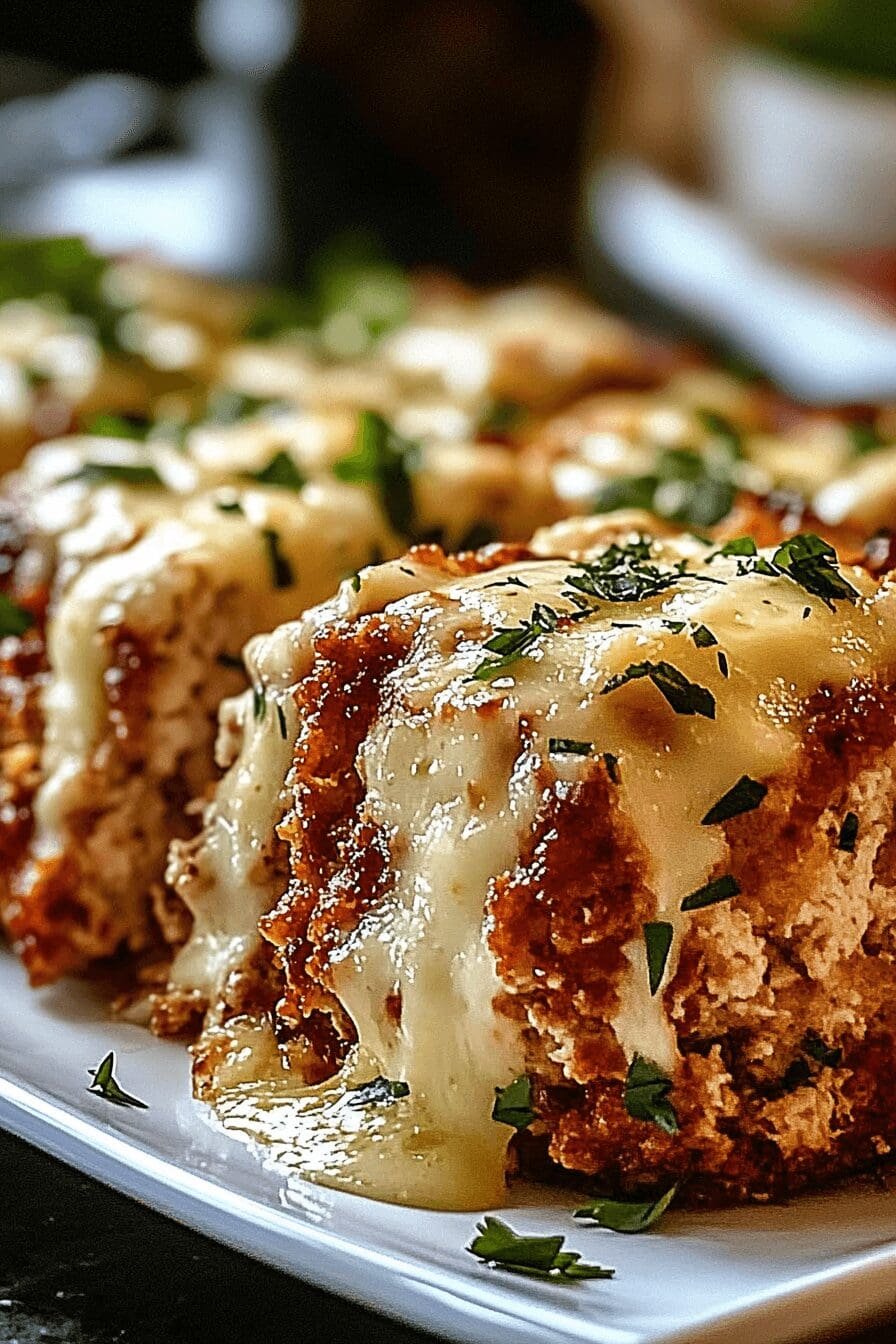 garlic parmesan chicken meatloaf