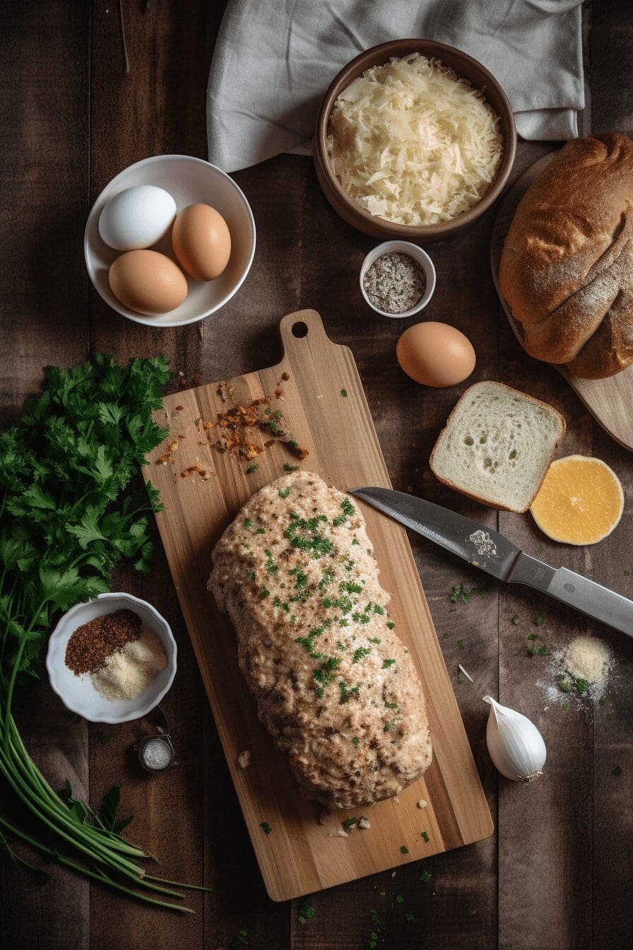 garlic parmesan chicken meatloaf