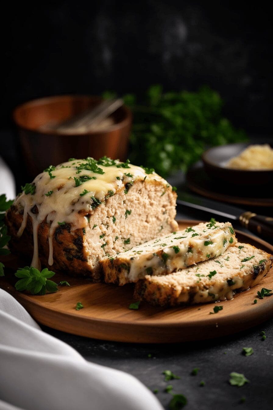 garlic parmesan chicken meatloaf