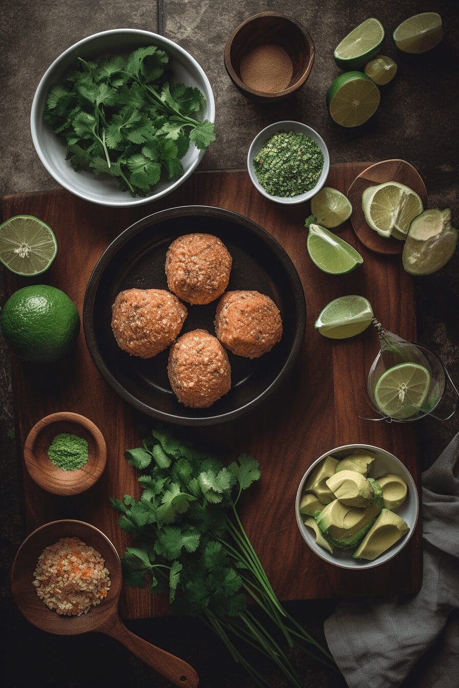 gingery salmon meatballs