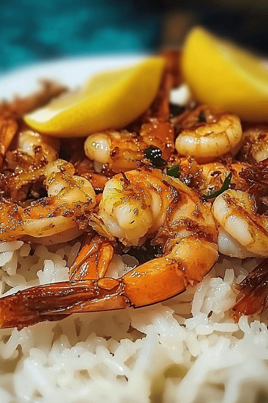 hawaiian garlic shrimp
