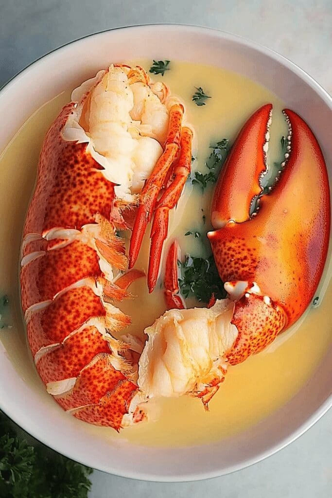 herb infused butter poached lobster tails 2.png