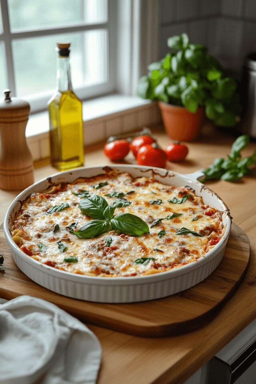 meat pizza casserole