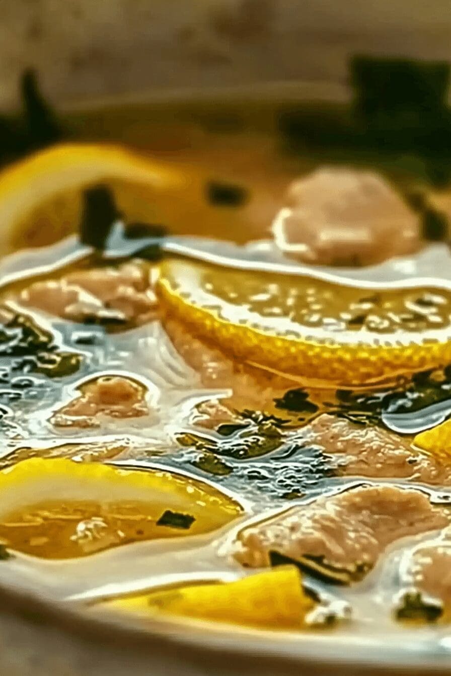 mediterranean lemon chicken soup