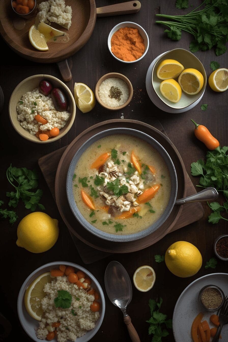 mediterranean lemon chicken soup