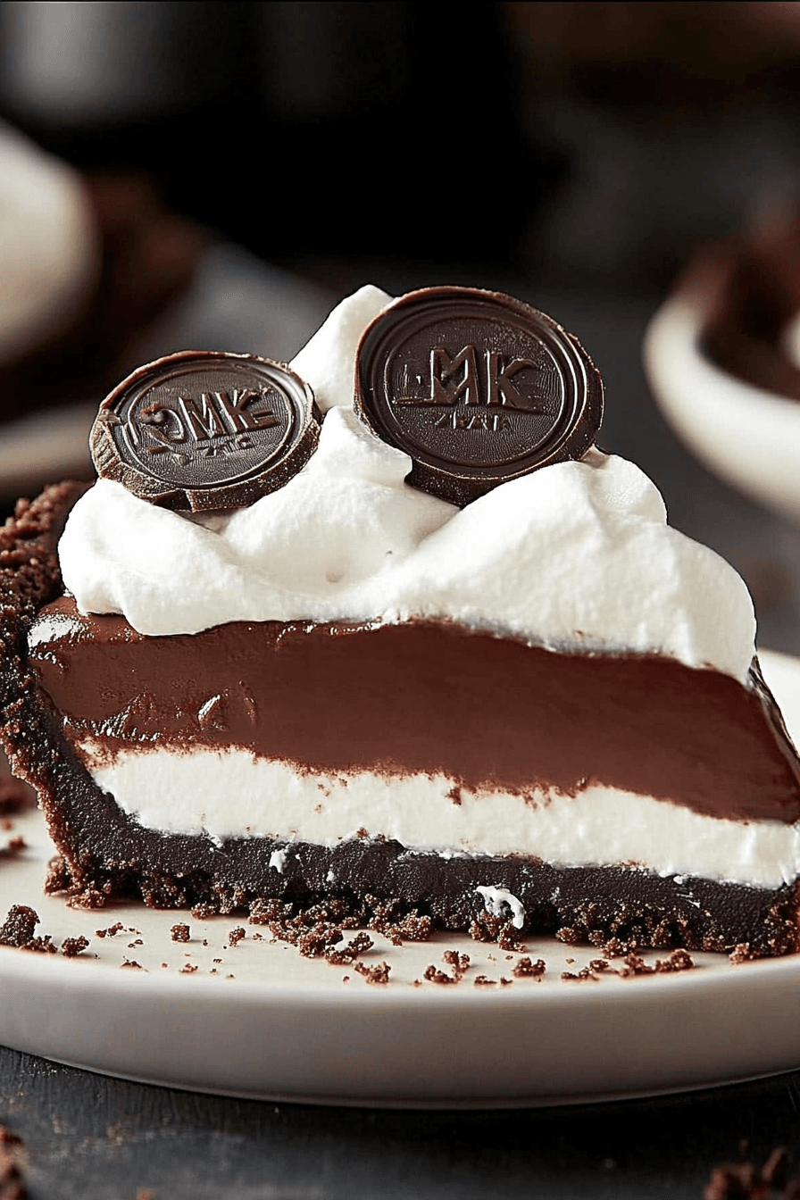 no bake chocolate cream pie