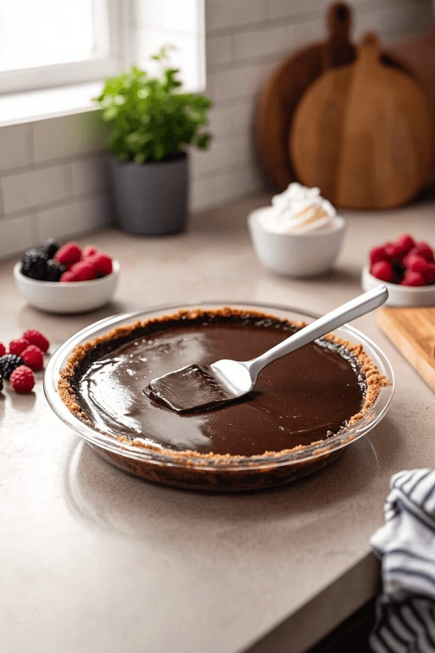 no bake chocolate cream pie