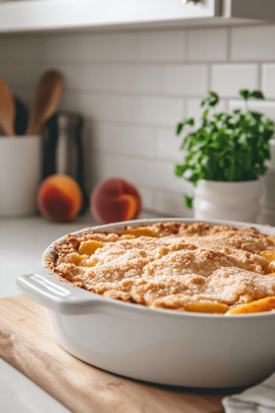 peach cobbler