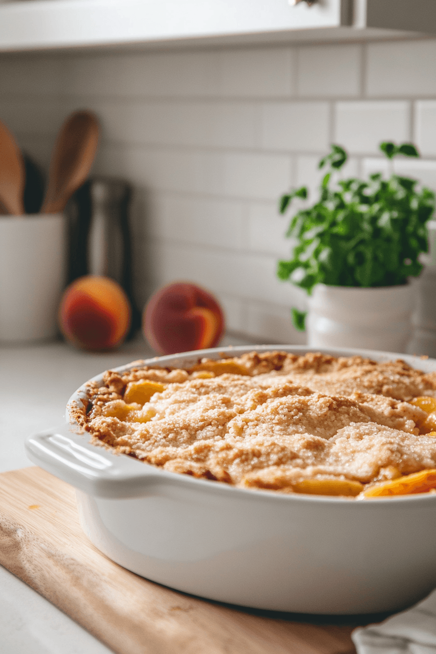 peach cobbler