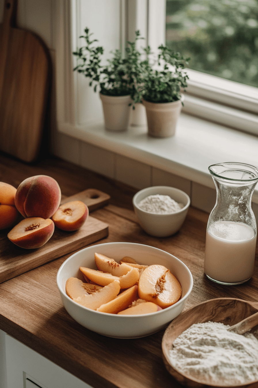 peach cobbler