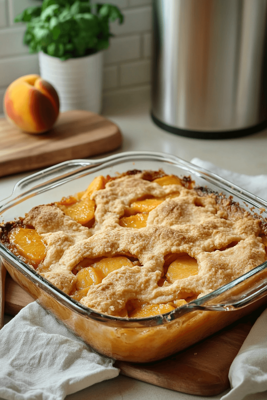 peach cobbler