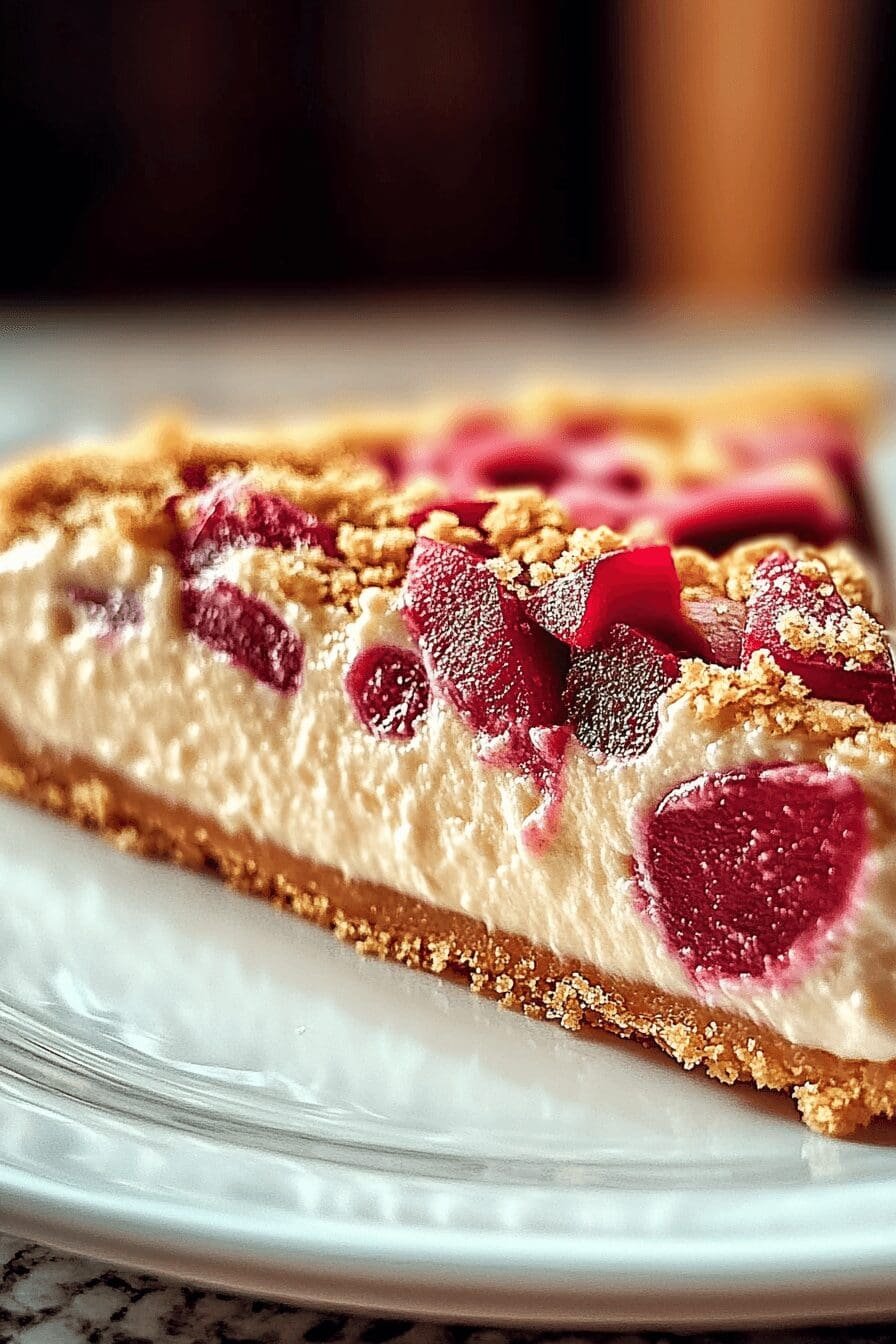 rhubarb cheesecake
