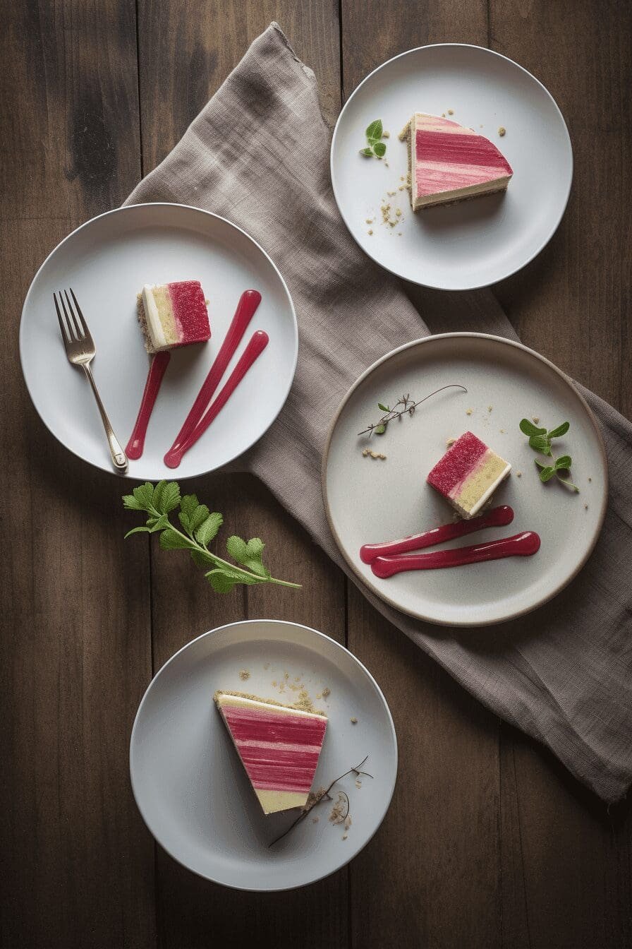 rhubarb cheesecake