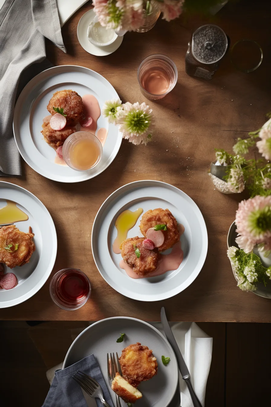 rhubarb fritters