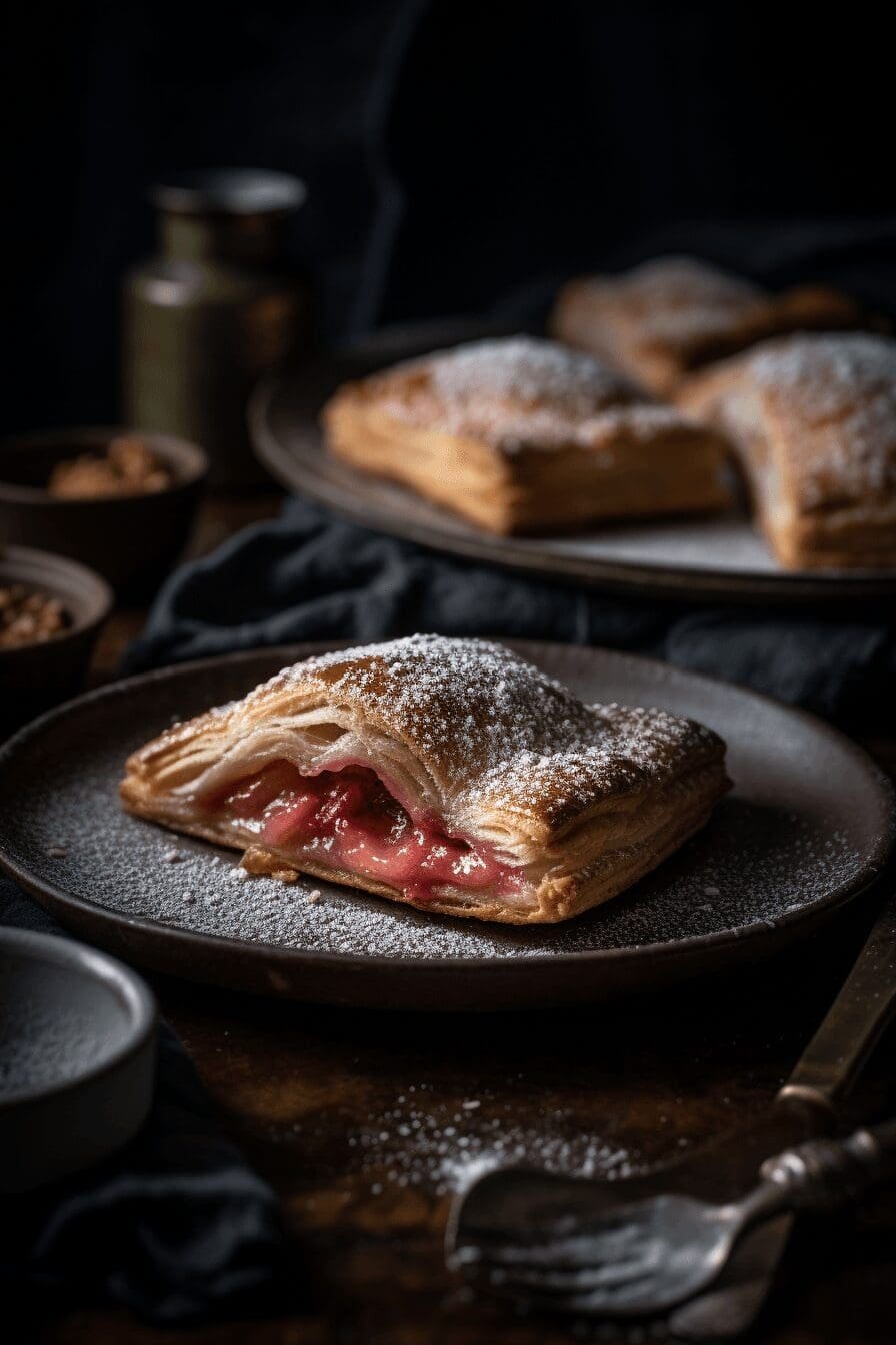 rhubarb puff tart pockets