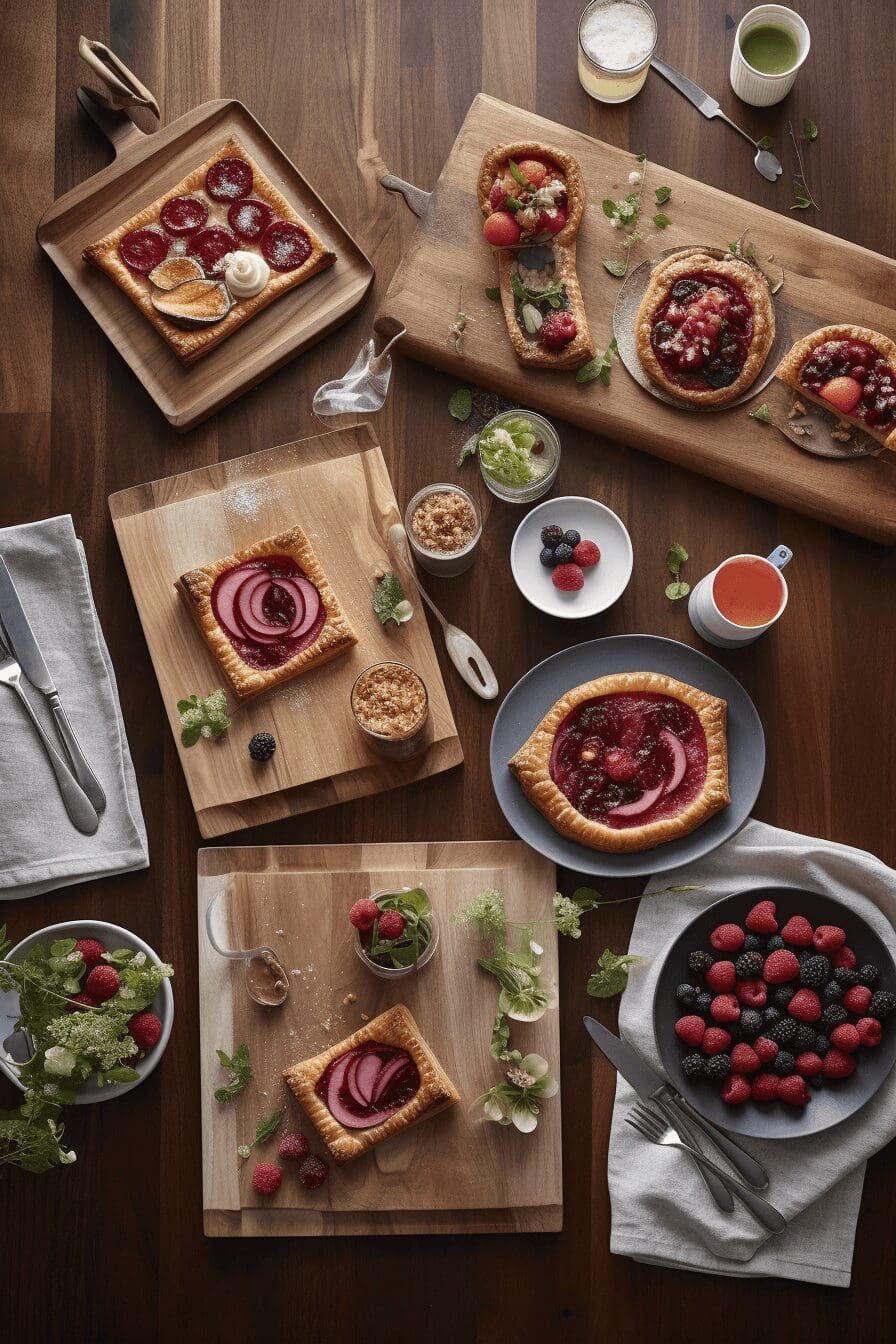 rhubarb puff tart pockets