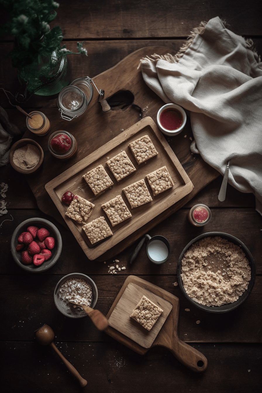 rhubarb squares
