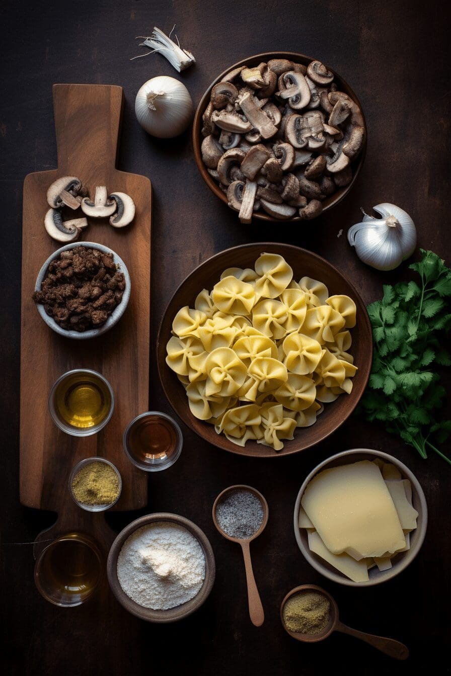 skillet beef stroganoff tortellini