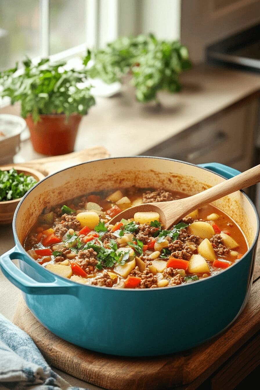 sopa de fideo con carne