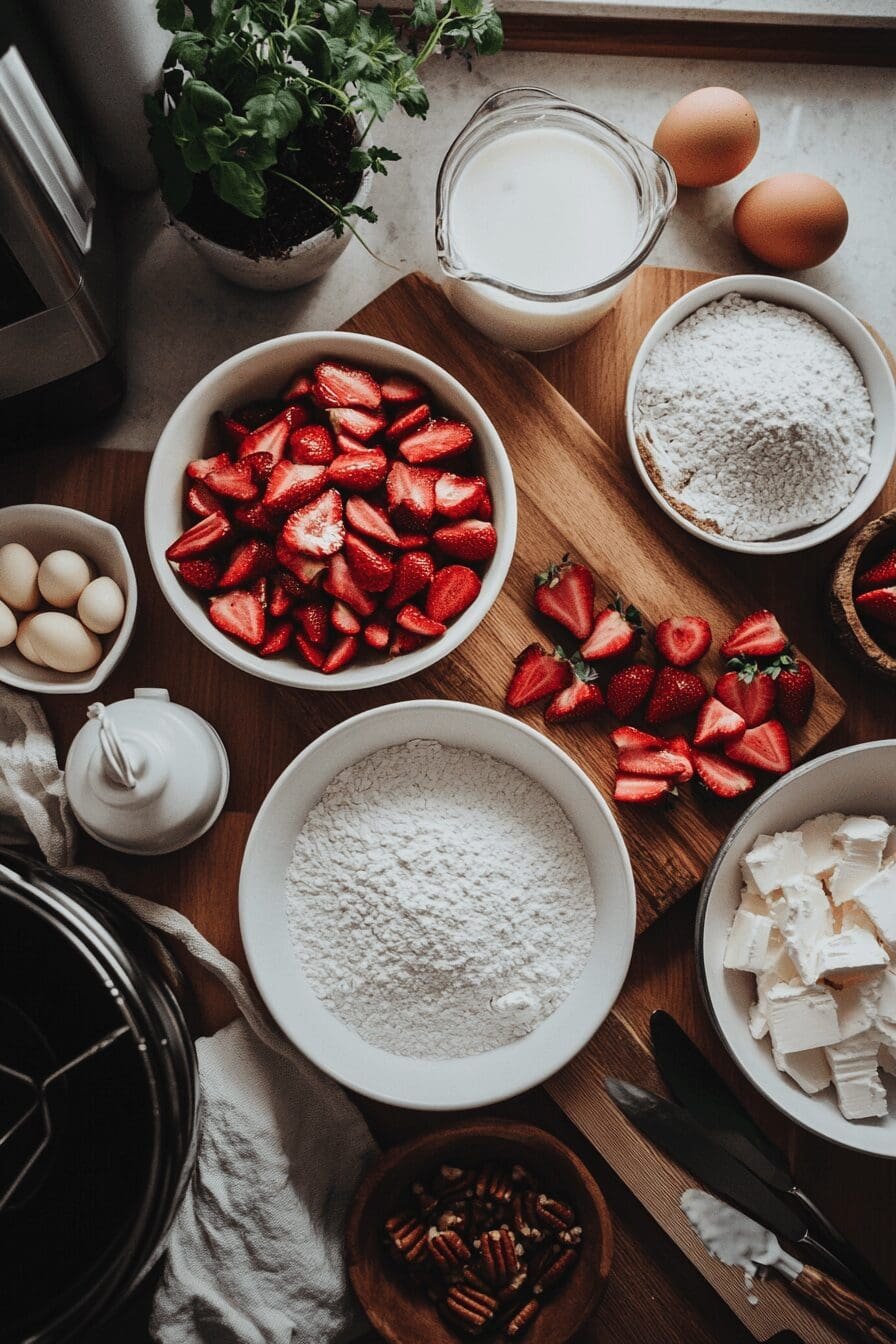 strawberry italian cream pound cake