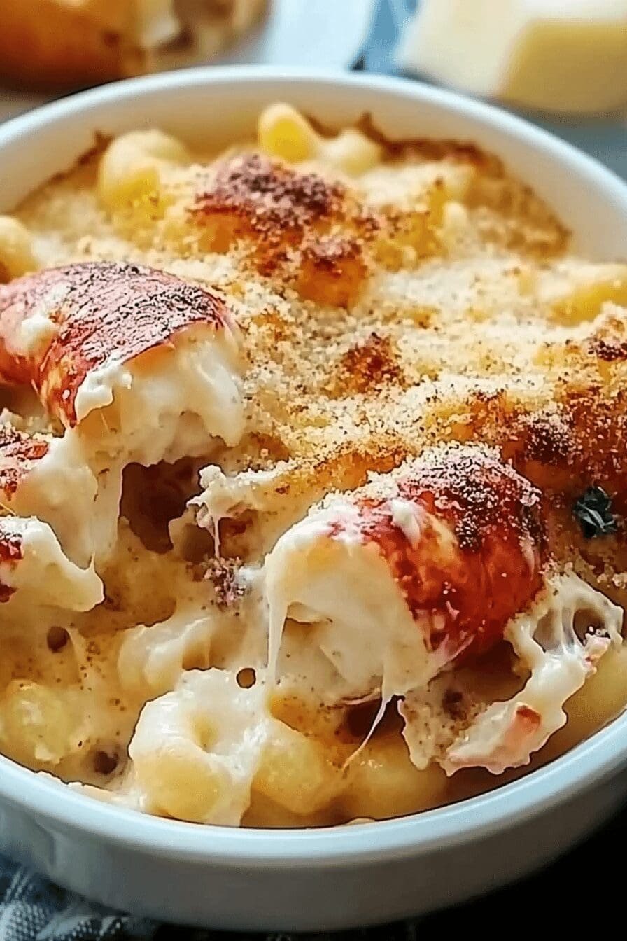 white truffle lobster mac n cheese