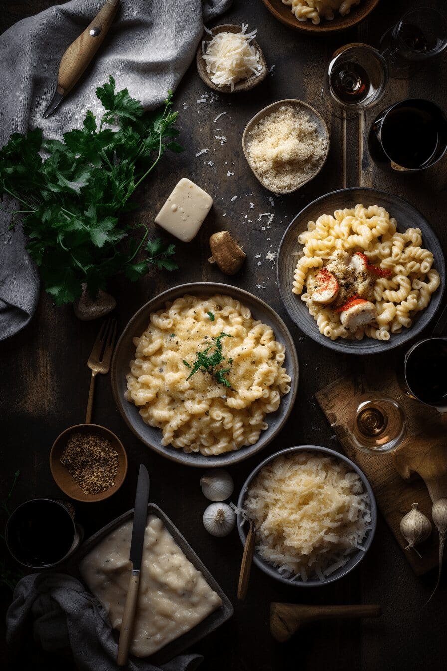 white truffle lobster mac n cheese