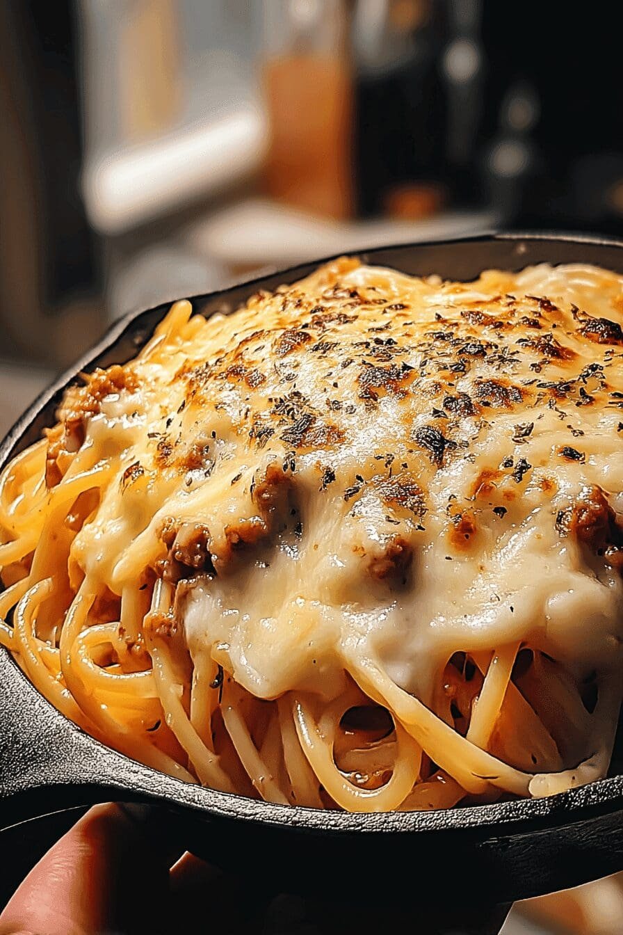 baked cream cheese spaghetti