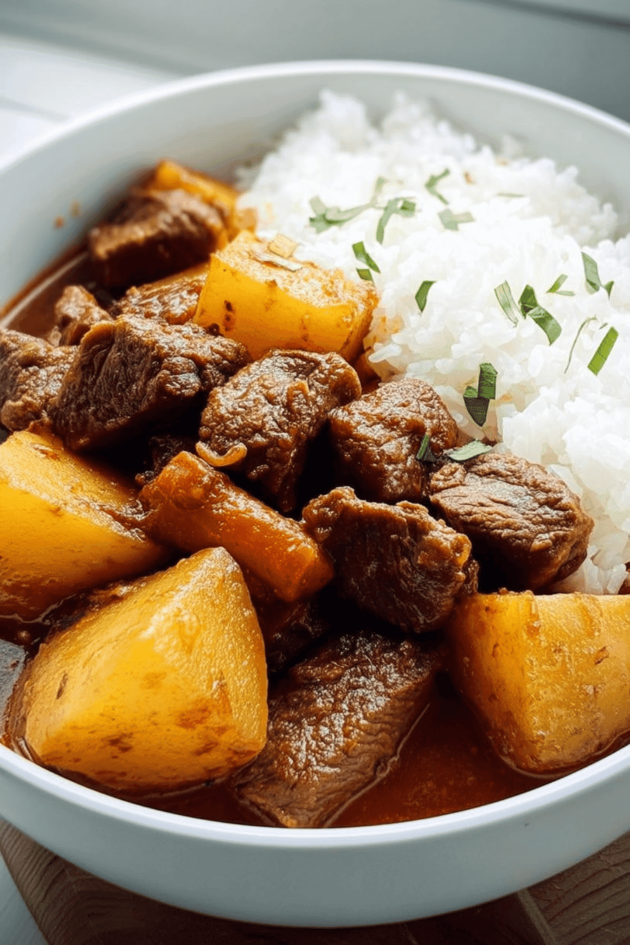 carne con papas