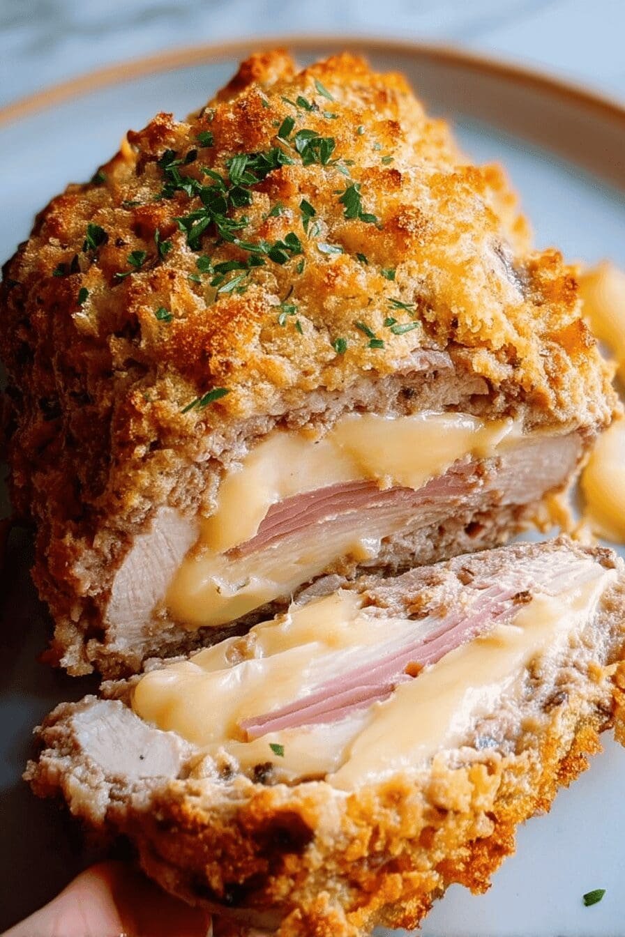 chicken cordon bleu meatloaf