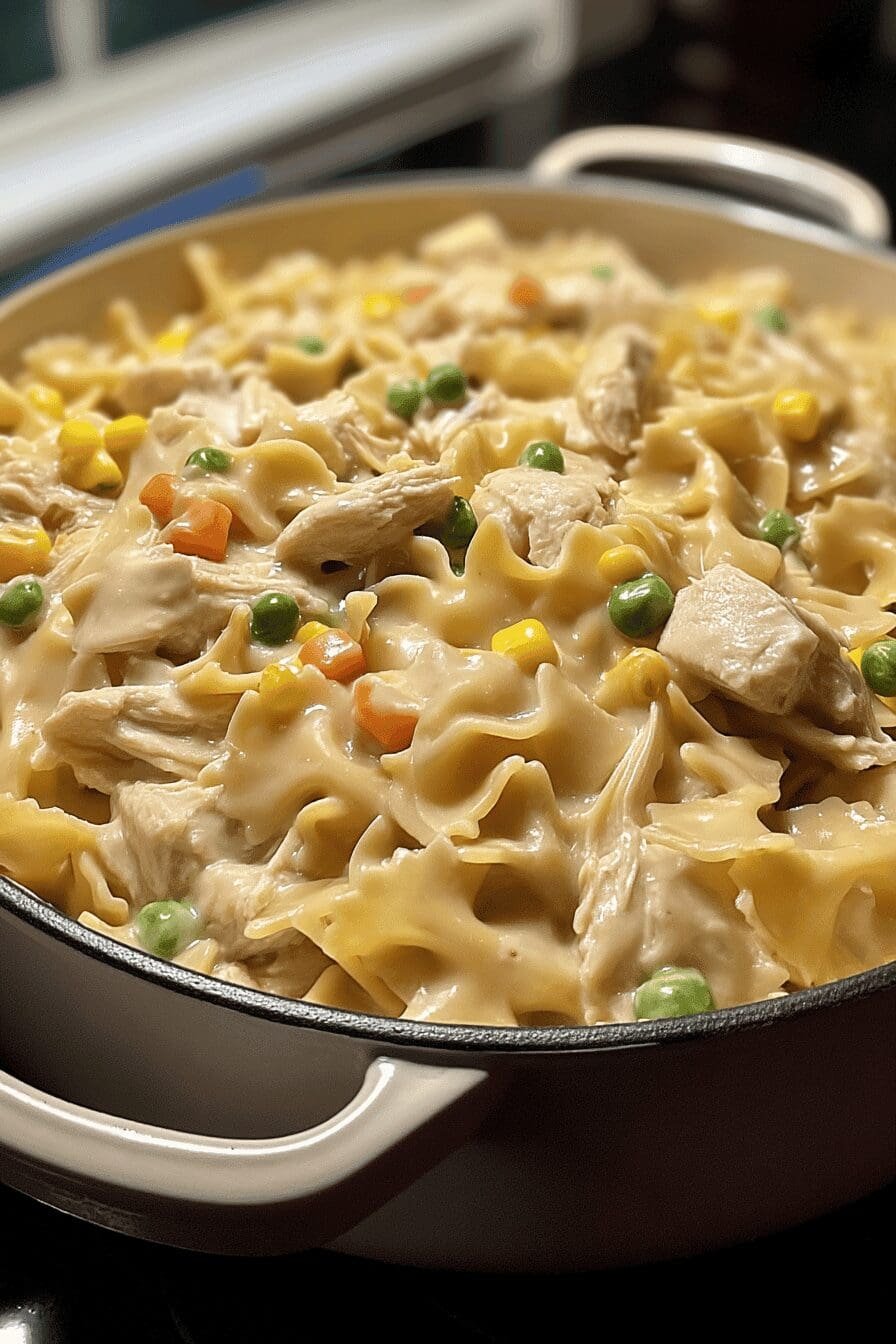 chicken pot pie pasta