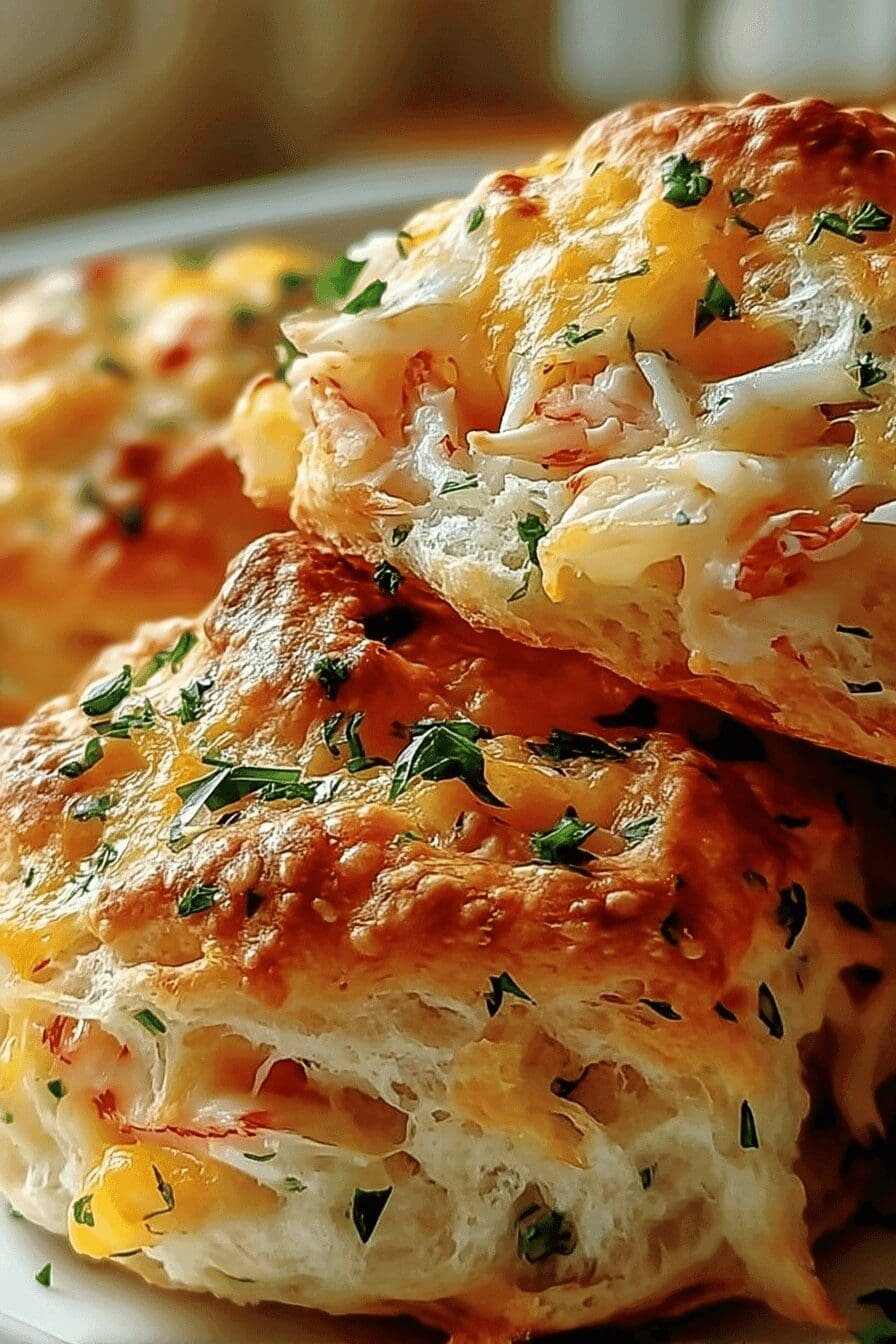 crab stuffed cheddar bay biscuits