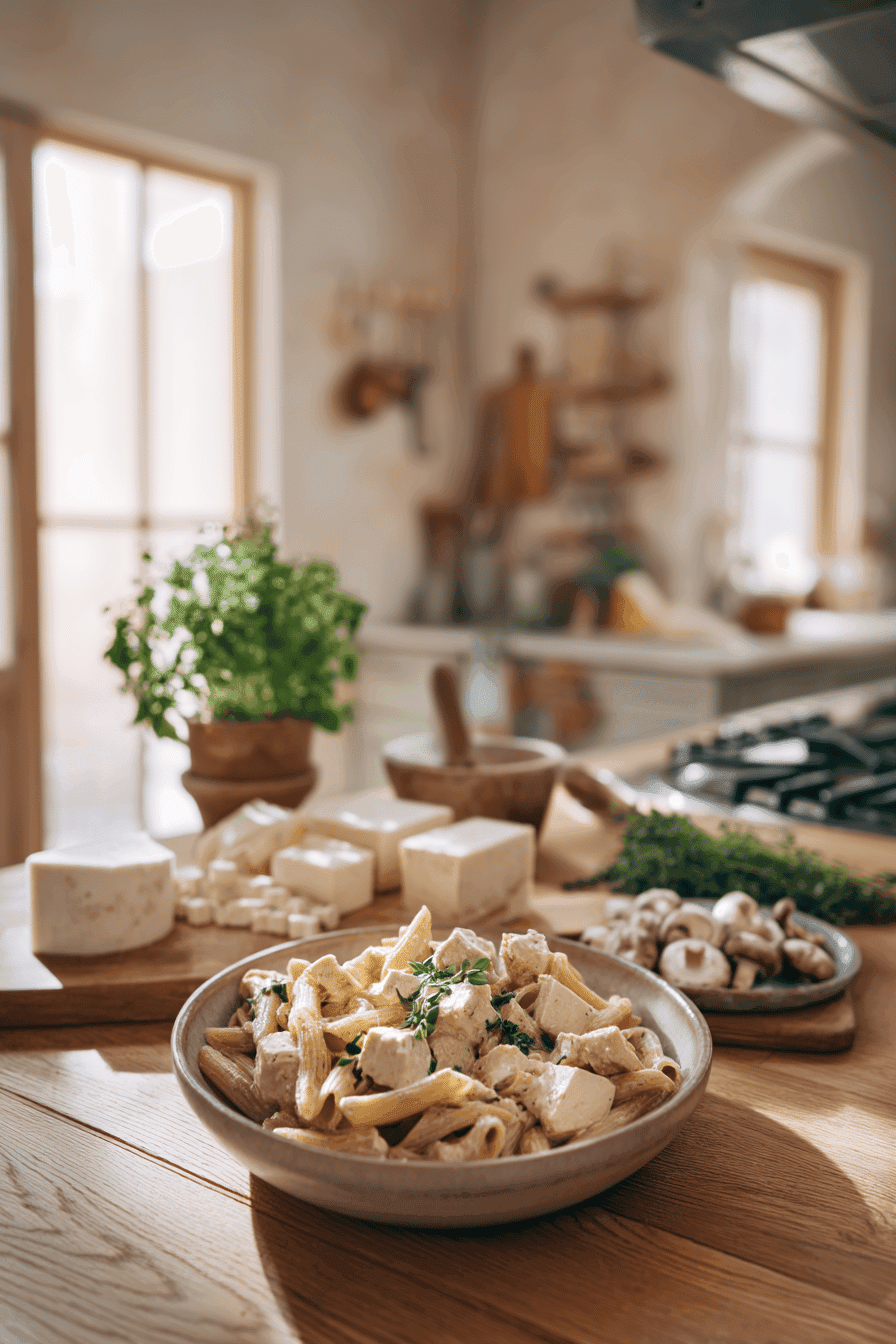 crack chicken penne