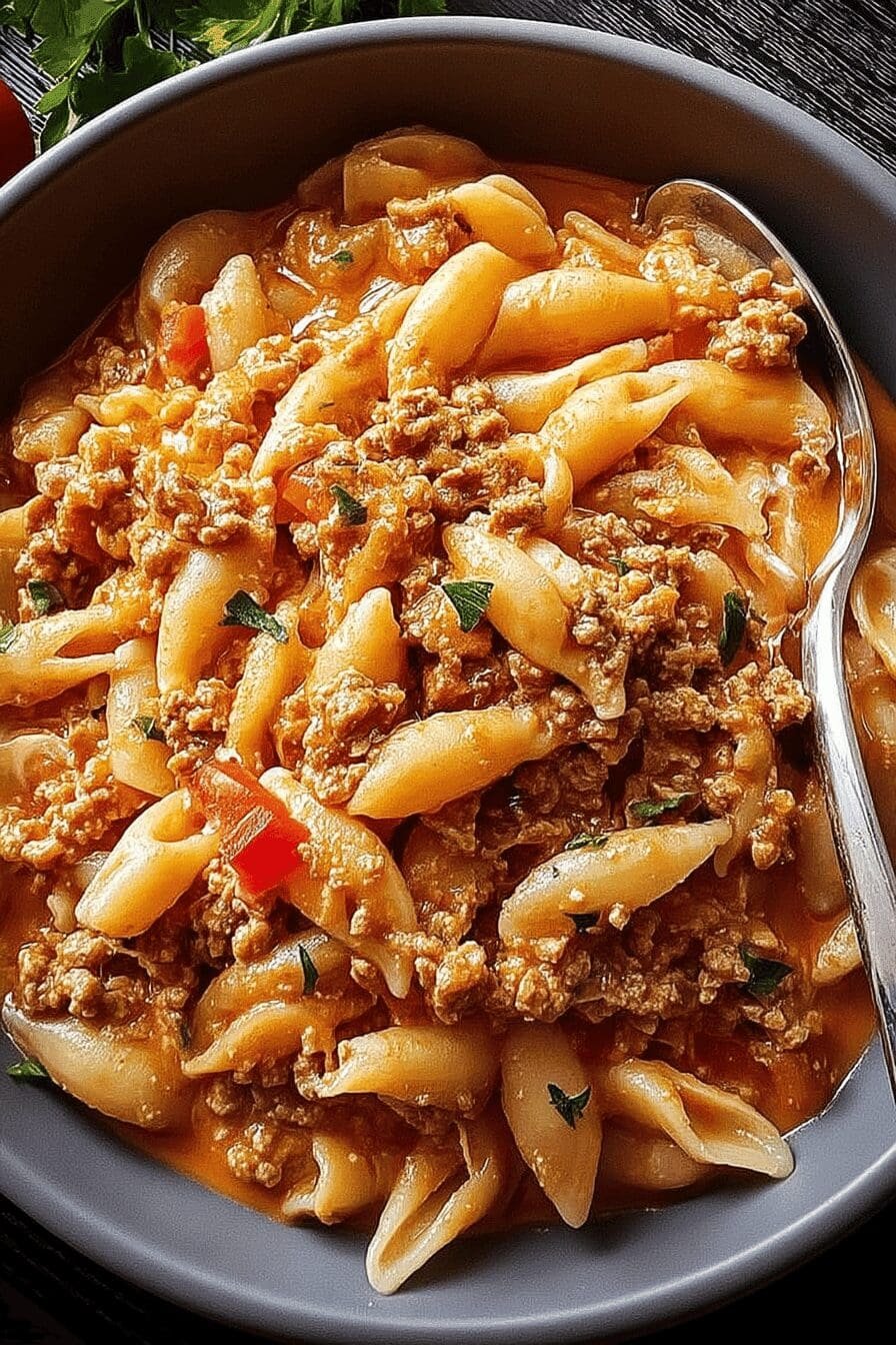 creamy taco pasta