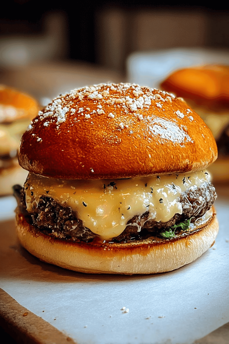 garlic parmesan cheeseburgers