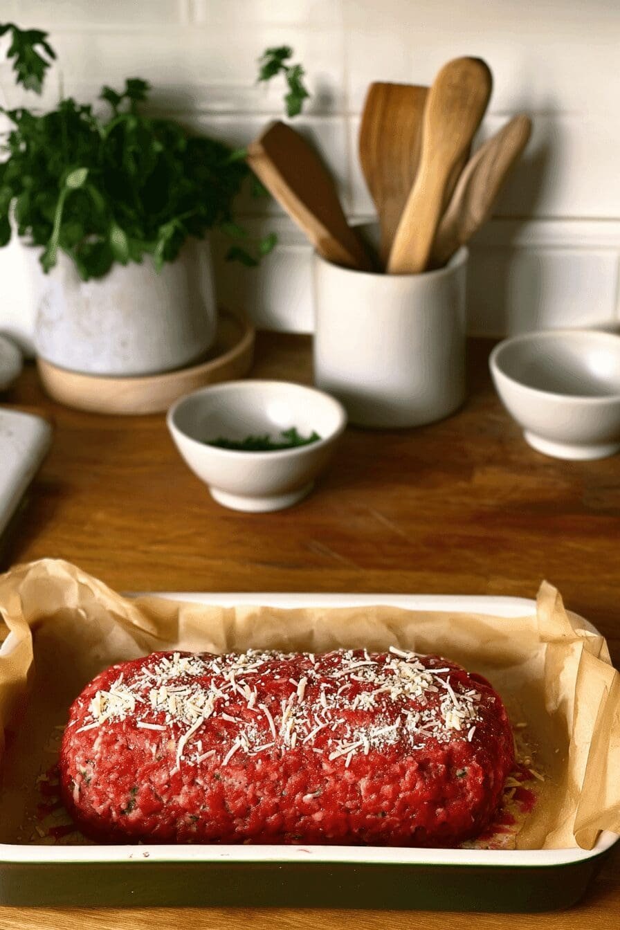 garlic parmesan chicken meatloaf