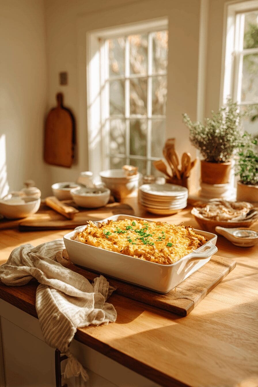 ham and cheese hash brown casserole