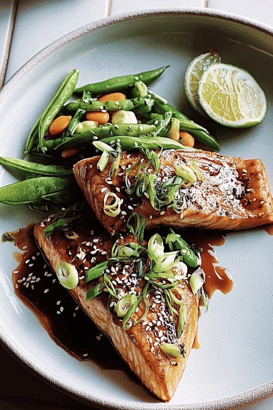 honey soy glazed trout
