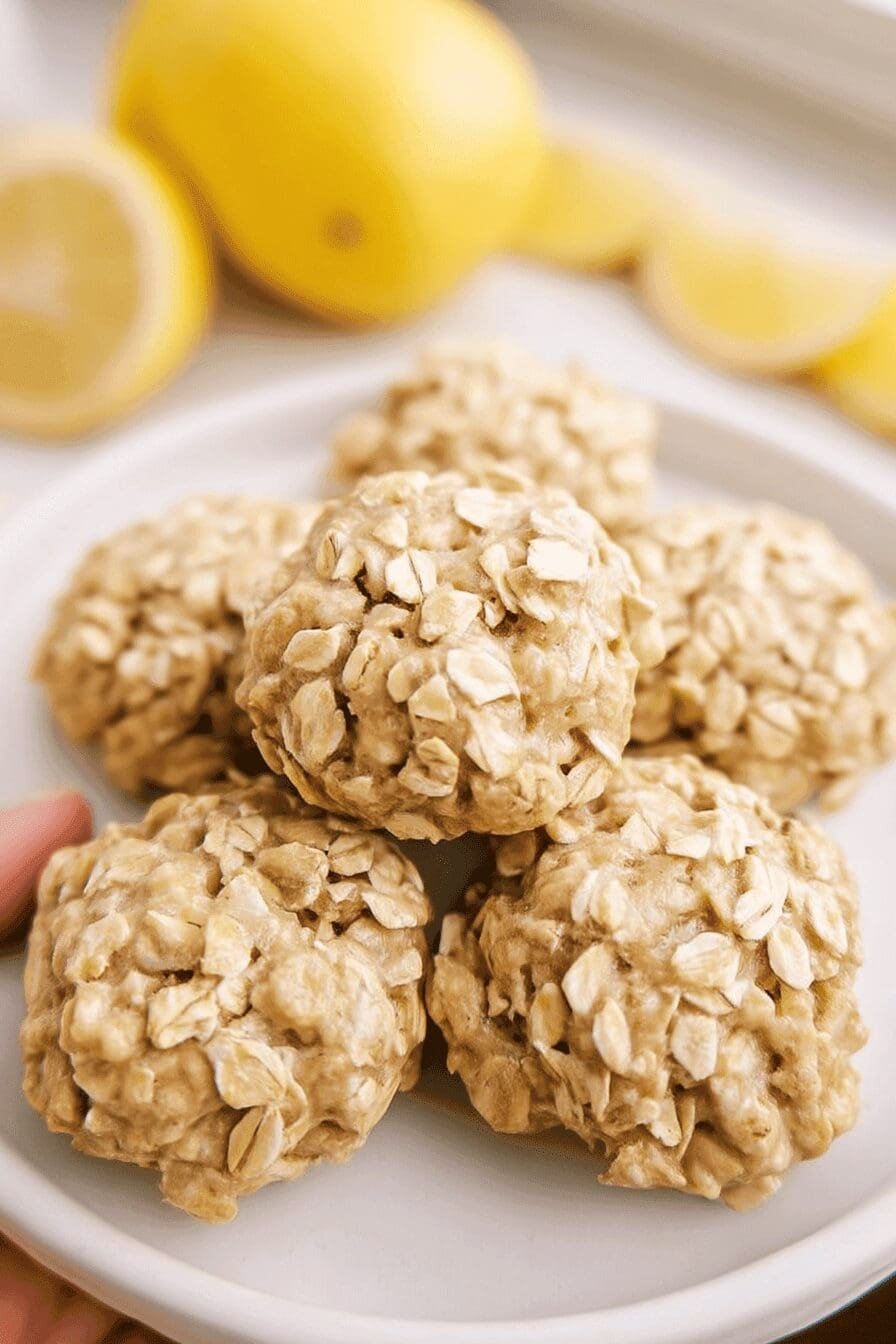 lemon oatmeal cookies