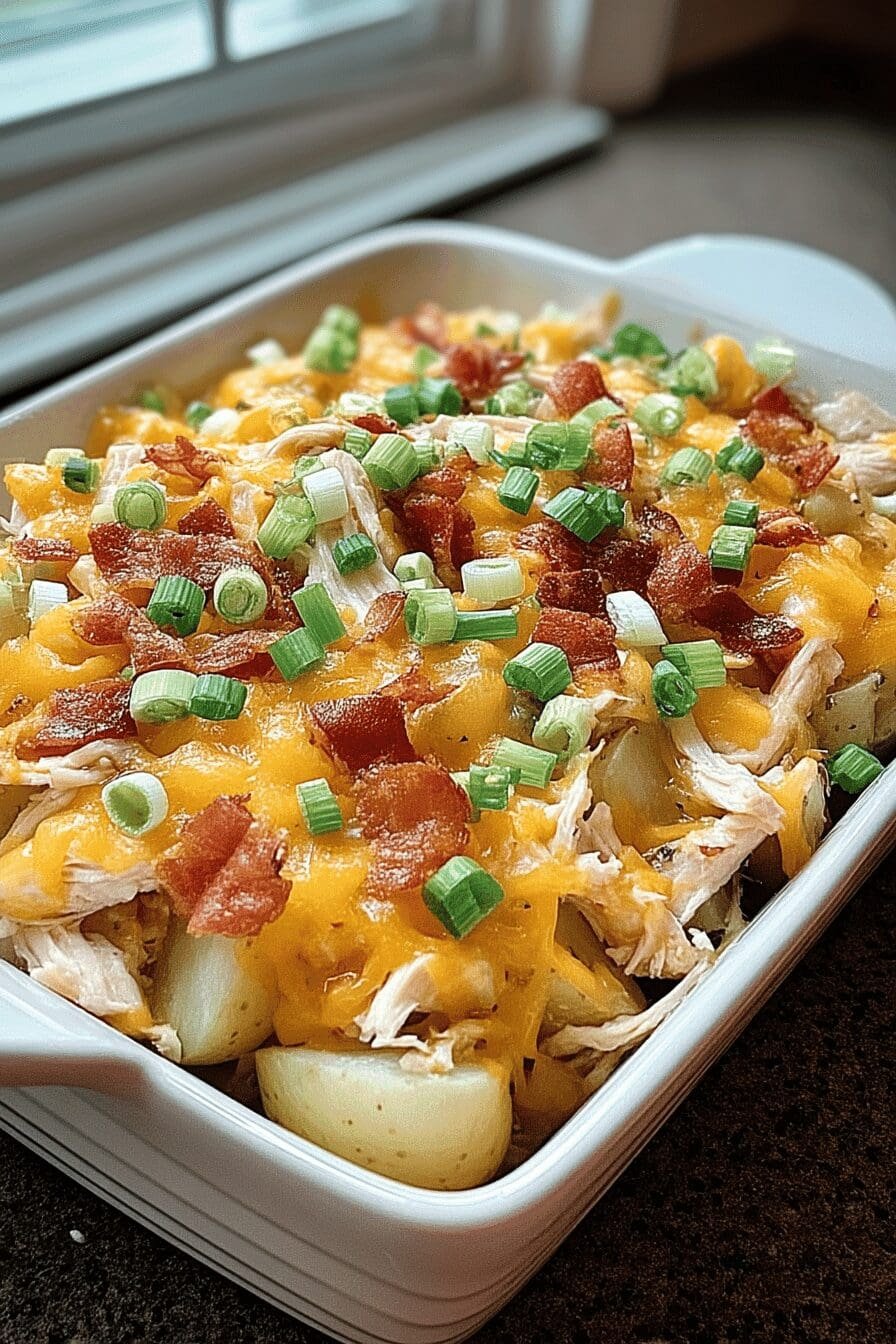 loaded baked potato chicken casserole