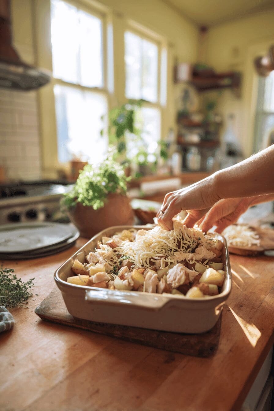 loaded baked potato chicken casserole