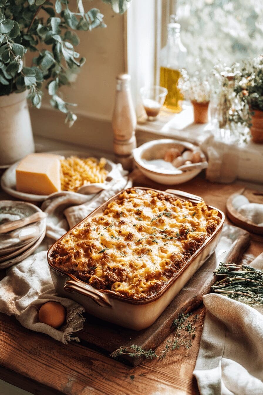 mac cheese meatloaf casserole
