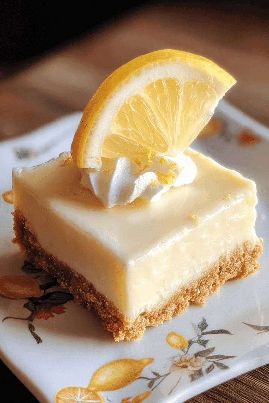 no bake lemon cheesecake bars