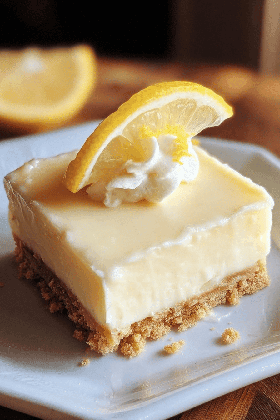 no bake lemon cheesecake bars