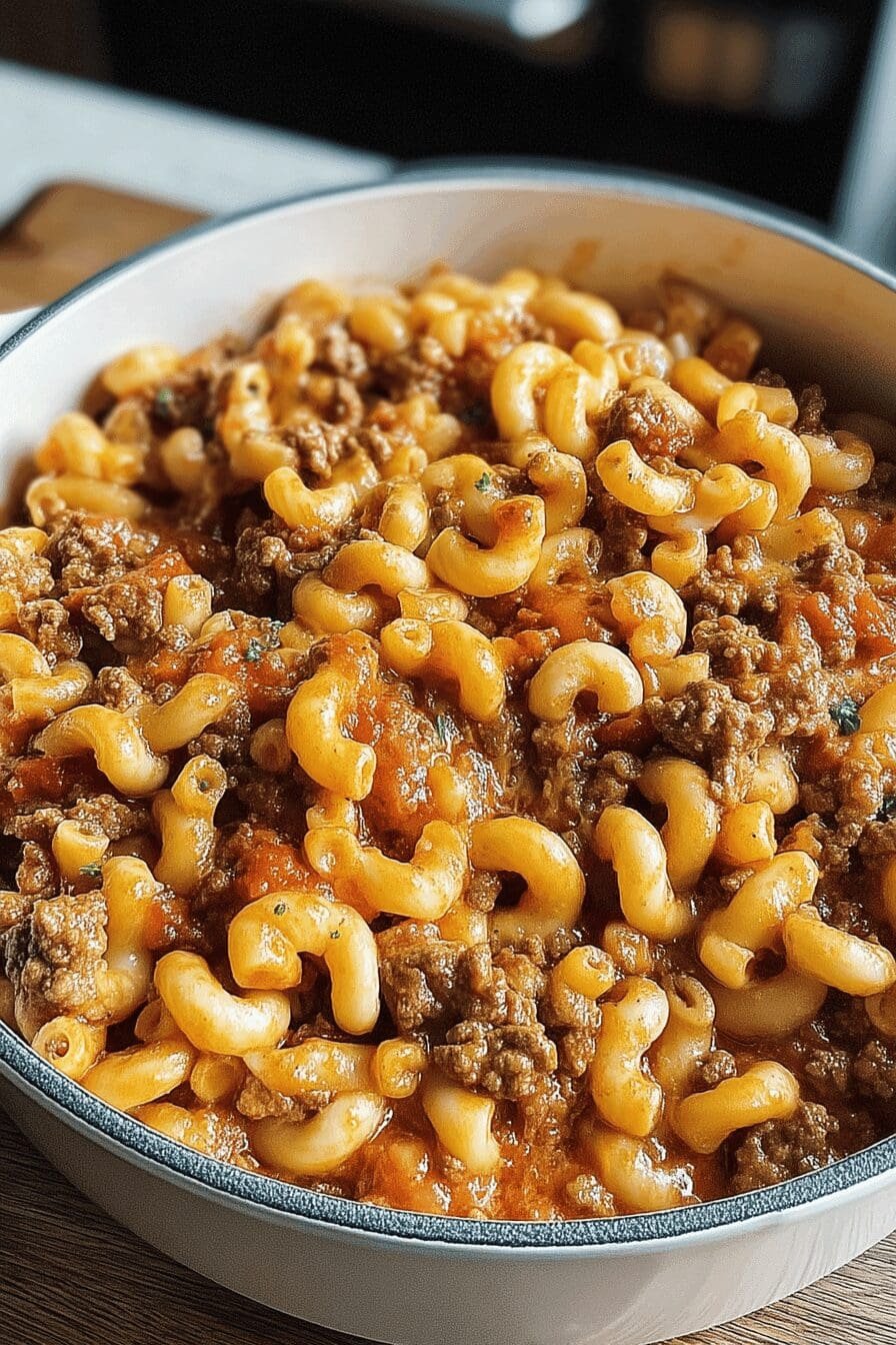 one pot cheeseburger macaroni
